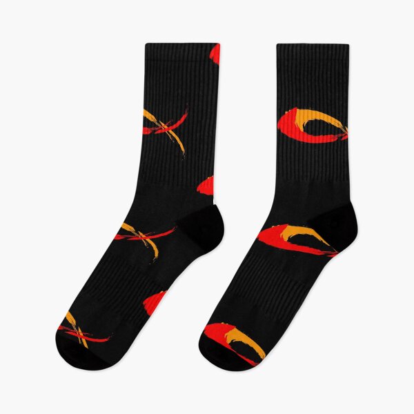 Item preview, Red and orange/yellow Ichthus Symbol Design | Modern Christian Minimalist yet simple Art designed and sold by ZechJohnRB.