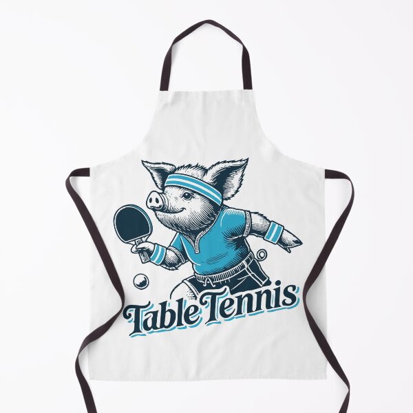 Item preview, Funny Table Tennis Piggy Vintage Style designed and sold by LuminOrb.
