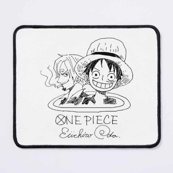 Item preview, Luffy and Sanji hand drawn sketch with autograph designed and sold by FriskySloths.