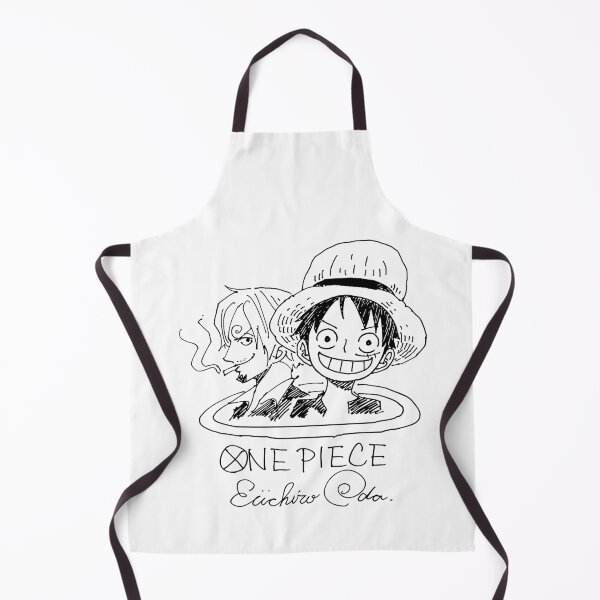 Item preview, Luffy and Sanji hand drawn sketch with autograph designed and sold by FriskySloths.