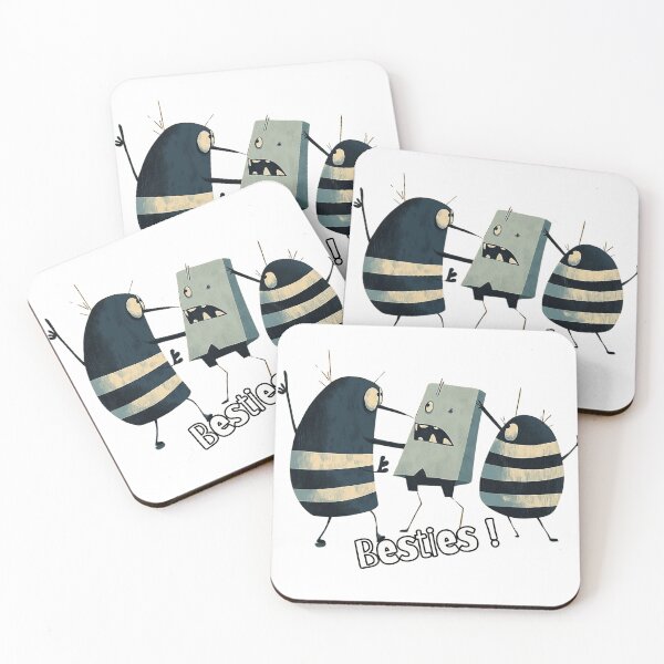 Item preview, "Besties" funny friends design. Text Version. designed and sold by Shoot-The-Moon.