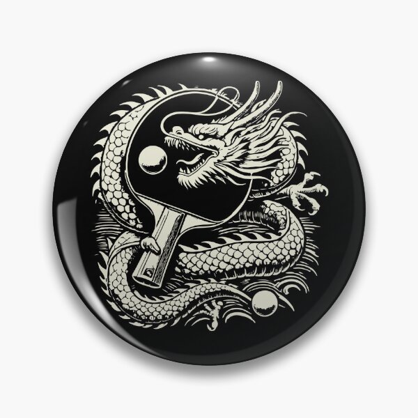 Item preview, Dragon Table Tennis Artwork With Racket designed and sold by LuminOrb.