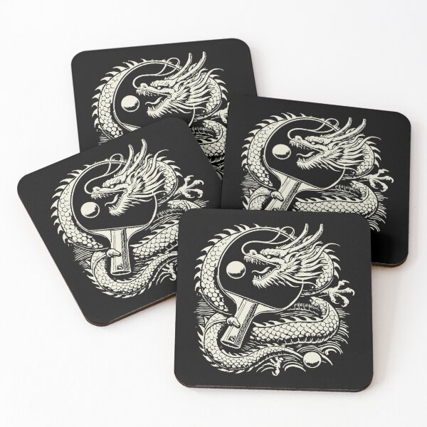 Item preview, Dragon Table Tennis Artwork With Racket designed and sold by LuminOrb.