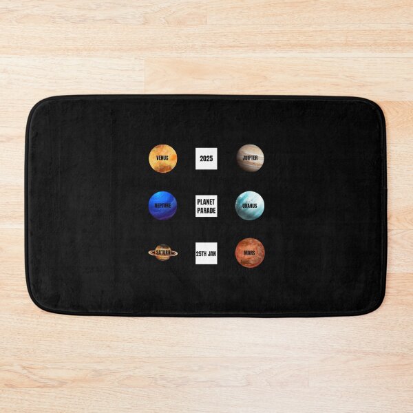 Item preview, Planet Parade 2025,Classic pride flag graphic, Planets graphic, grid design, Saturn, Mars, Jupiter, Venus, Uranus, Neptune, Planets, Astronomy, 25th January 2025,  designed and sold by PrideBeProud.