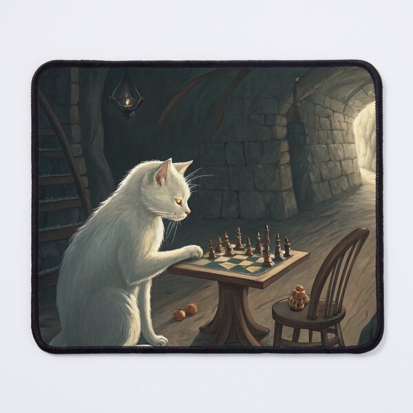 Item preview, cat playing cheese designed and sold by StudioByJJ.