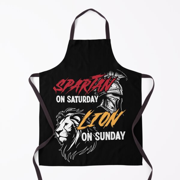 Item preview, Spartan on Saturday Lion on Sunday Football Fans Vintage designed and sold by Dressed For  Duty.