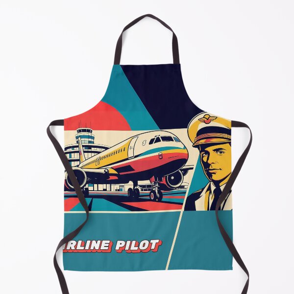 Item preview, Vintage Style Aviation Poster - Airplane and Pilot designed and sold by EMairplanes.