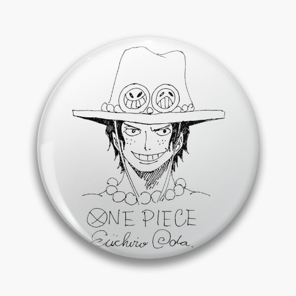 Item preview, Portgas D. Ace hand drawn sketch with autograph designed and sold by FriskySloths.
