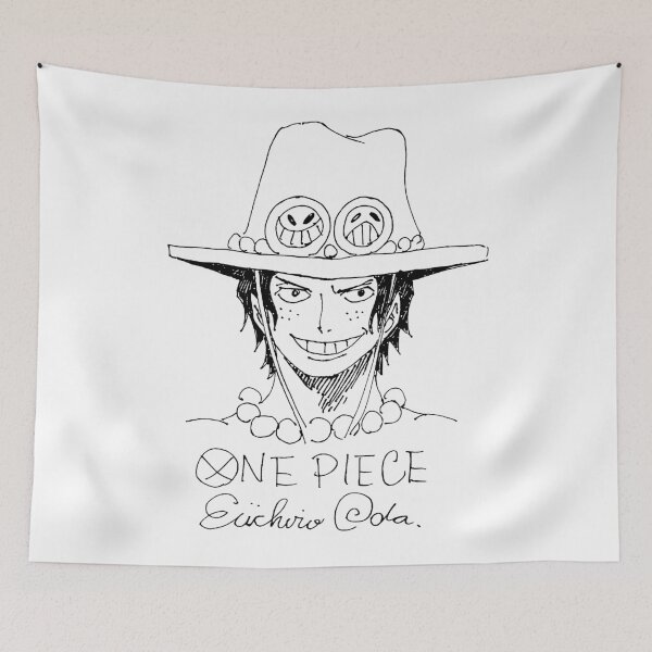 Item preview, Portgas D. Ace hand drawn sketch with autograph designed and sold by FriskySloths.