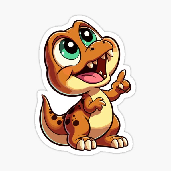 Item preview, T-Rex Baby Dino Babydino Pointing Up Gift designed and sold by Pineapple-Tree.