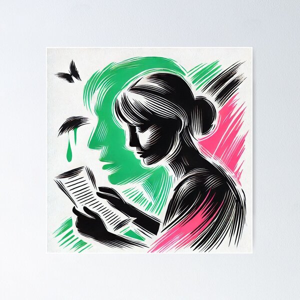 Item preview, Sylvia Plath Art designed and sold by DaykoArt.