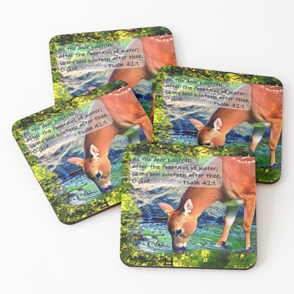Item preview, As the Deer - Psalm 42:1 designed and sold by CaritasDomesticus.