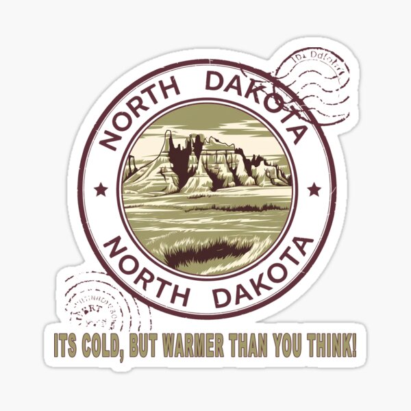 Item preview, North Dakota Postal Seal designed and sold by Island Gift Lounge.
