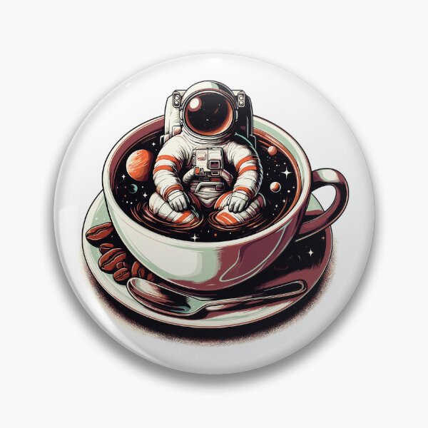 Item preview, Black Coffee Astronaut Mug Galaxy Gift designed and sold by Pineapple-Tree.
