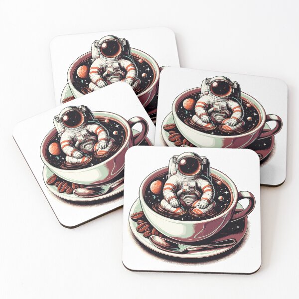 Item preview, Black Coffee Astronaut Mug Galaxy Gift designed and sold by Pineapple-Tree.