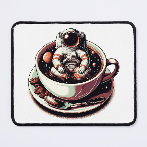 Item preview, Black Coffee Astronaut Mug Galaxy Gift designed and sold by Pineapple-Tree.