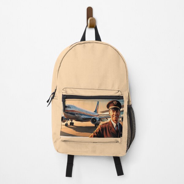 Item preview, Illustration of an Airplane and a Happy Pilot at the Airport designed and sold by EMaviation_.