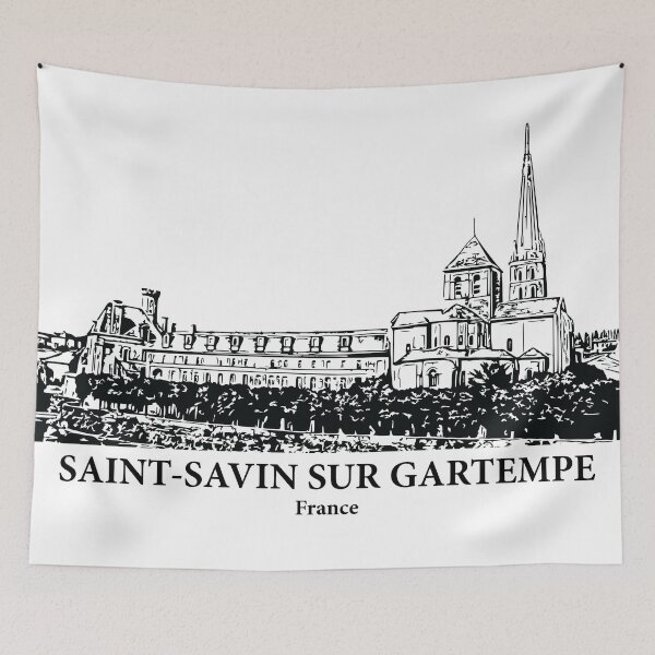 Item preview, Saint-Savin sur Gartempe - France designed and sold by Lakeric Cityscapes.