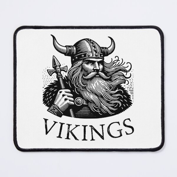 Item preview, Viking Warrior Illustration - Norse Mythology Art Print designed and sold by Psycho-Crazy.