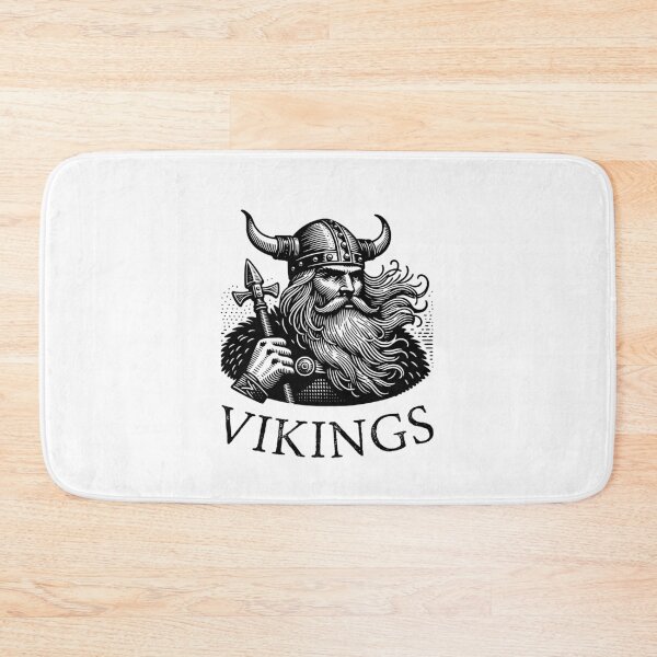 Item preview, Viking Warrior Illustration - Norse Mythology Art Print designed and sold by Psycho-Crazy.