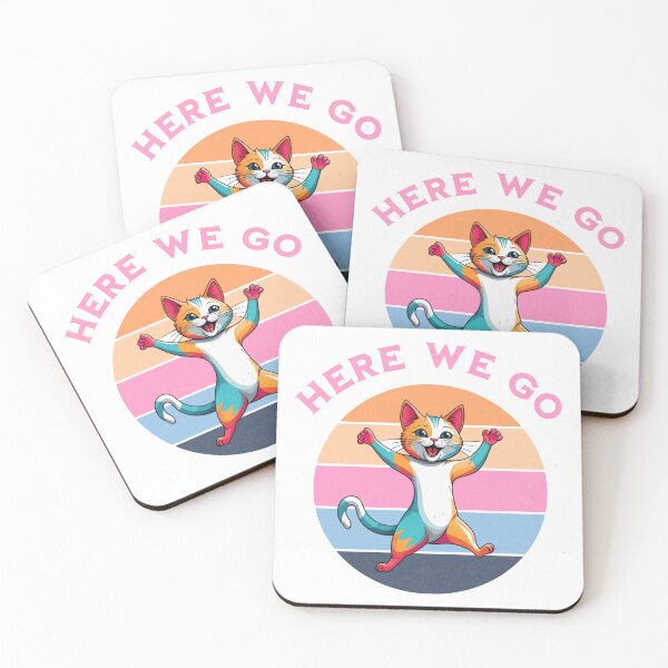 Item preview, "Here we go" T-Shirt – Perfect for cat lovers! designed and sold by FD-artwork.