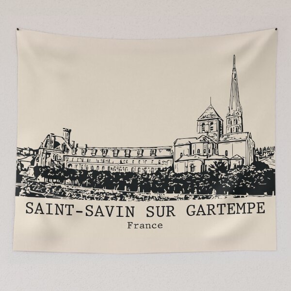 Item preview, Saint-Savin sur Gartempe - France designed and sold by Lakeric Cityscapes.