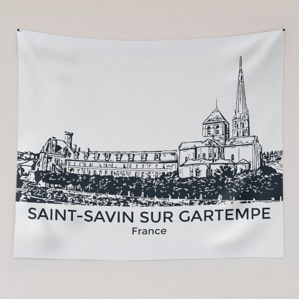 Item preview, Saint-Savin sur Gartempe - France designed and sold by Lakeric Cityscapes.