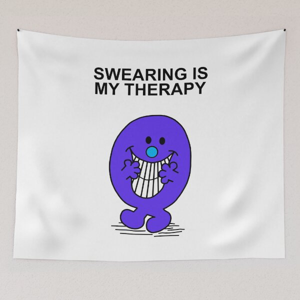 Item preview, Mr Men Swearing is my Therapy designed and sold by Scat the cat.