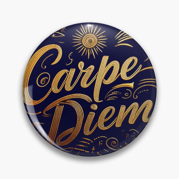 Item preview, Golden Carpe Diem Calligraphy designed and sold by Dwarf7.