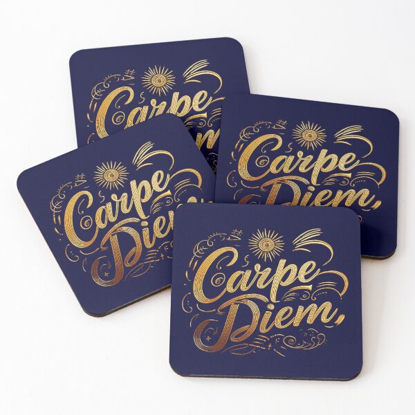 Item preview, Golden Carpe Diem Calligraphy designed and sold by Dwarf7.