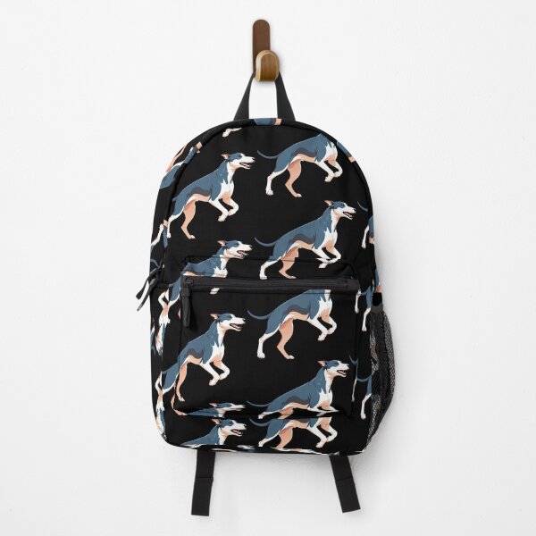 Item preview, Illustration of Jumping Energetic Dog with Glowing Edges designed and sold by artwaves.