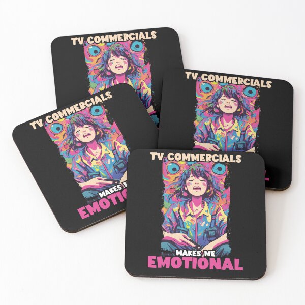 Item preview, TV Commercials Makes Me Emotional Funny Television Fan designed and sold by Dressed For  Duty.