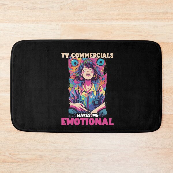 Item preview, TV Commercials Makes Me Emotional Funny Television Fan designed and sold by Dressed For  Duty.