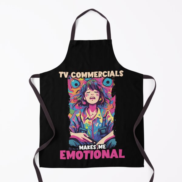 Item preview, TV Commercials Makes Me Emotional Funny Television Fan designed and sold by Dressed For Duty.