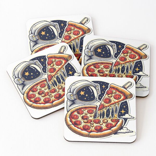 Aperçu de l'œuvre Tranche de pizza cosmique créée et vendue par Pandaones.