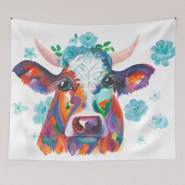 Item preview, Colourful Boho Cow designed and sold by ChrisJArcher.