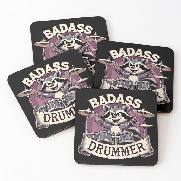 Item preview, Tough Drummer Raccoon Cool Gift designed and sold by Pineapple-Tree.