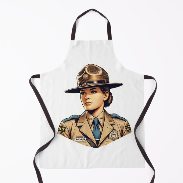 Item preview, Vintage Female State Trooper Police Officer pin-up style designed and sold by BrinaandPops.