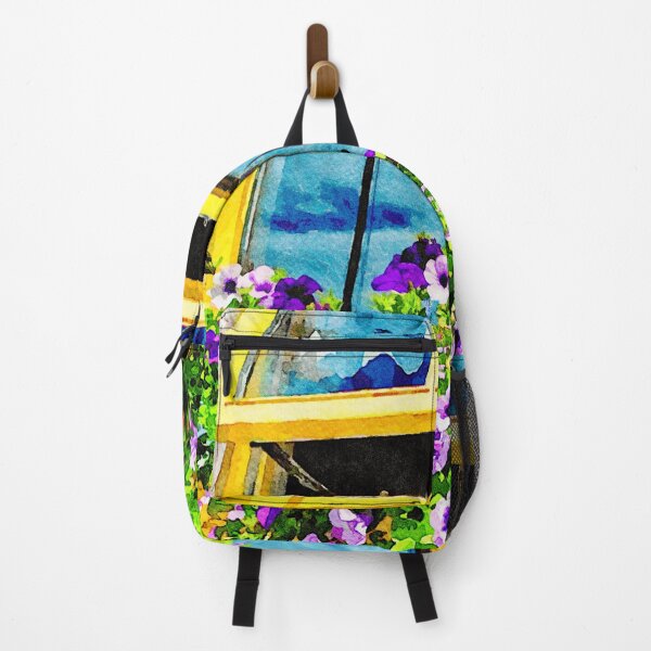 Item preview, Charming yellow window with flowers on Inishmore Island designed and sold by GestaltImagery.