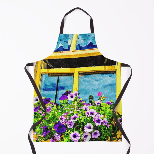 Item preview, Charming yellow window with flowers on Inishmore Island designed and sold by GestaltImagery.