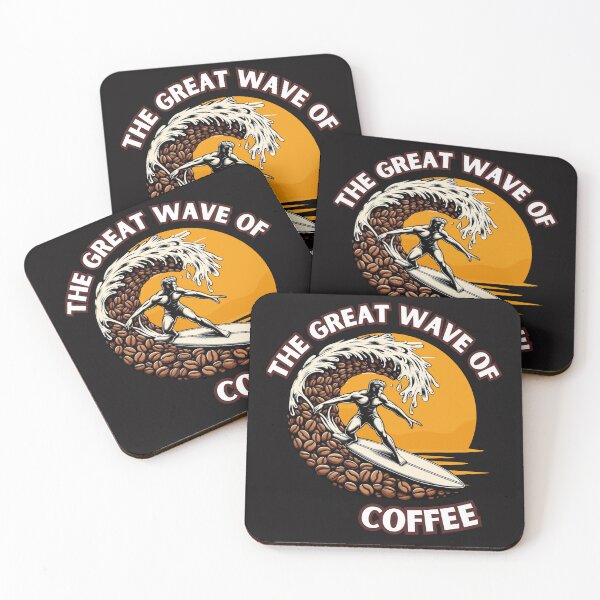 Item preview, the great wave of coffee designed and sold by zingbing.