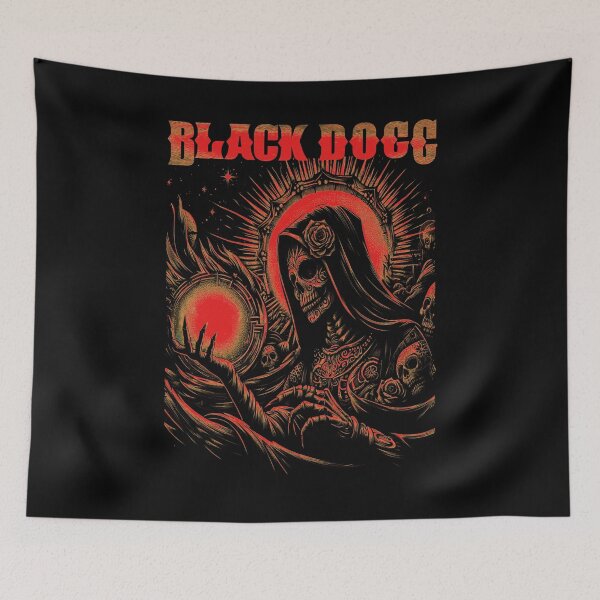 Item preview, Horror occult Skull zombie day of the dead inspired black death doom metal classic T-Shirt designed and sold by blackdoggdesign.