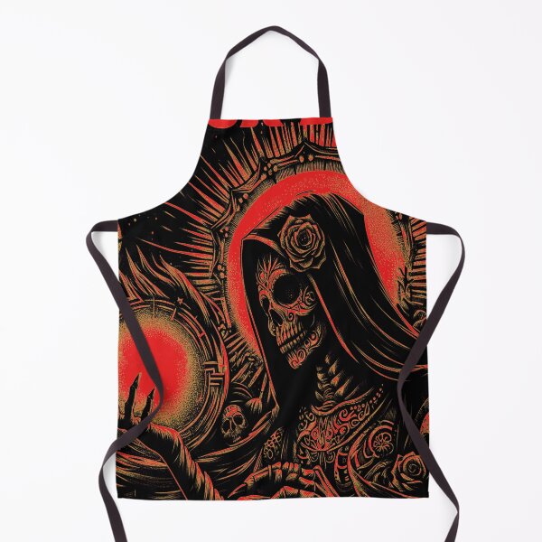 Item preview, Horror occult Skull zombie day of the dead inspired black death doom metal classic T-Shirt designed and sold by blackdoggdesign.