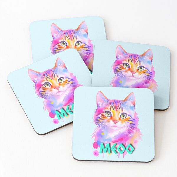 Item preview, Adorable Watercolor Cat Cute Meow Animal Illustration designed and sold by ExploreAura Studio.
