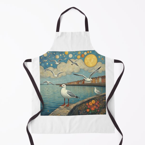 Item preview, Seaport and seagulls  designed and sold by Terry Collett.
