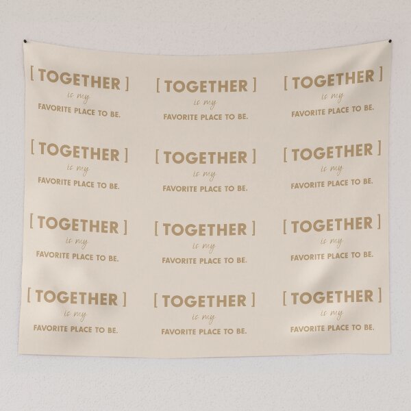 Item preview, [TOGETHER] is my favorite place to be, Unique designed and sold by villacreativa.