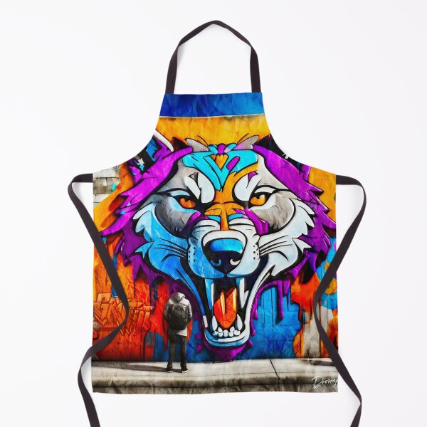 Item preview, Urban graffiti street art Wolf designed and sold by Drone-tees.