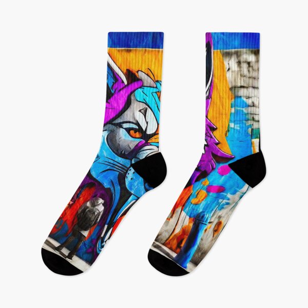 Item preview, Urban graffiti street art Wolf designed and sold by Drone-tees.