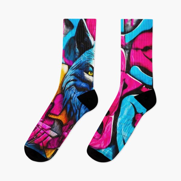 Item preview, Urban graffiti street art Wolf designed and sold by Drone-tees.
