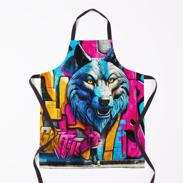 Item preview, Urban graffiti street art Wolf designed and sold by Drone-tees.